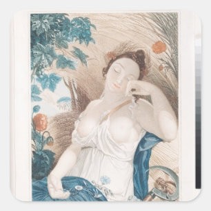 Messidor , tenth month of the Republican Square Sticker