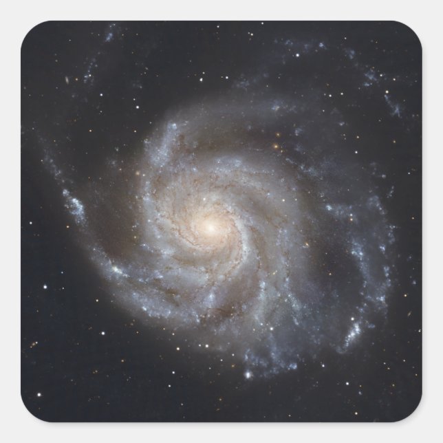 Messier 101, the Pinwheel Galaxy Square Sticker (Front)