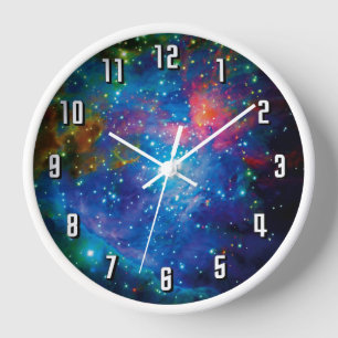 Messier 42 Orion Nebula Infrared ESO Space Photo Clock