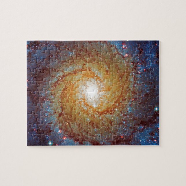 Messier 74 Spiral Galaxy Outer Space Photo Jigsaw Puzzle (Horizontal)