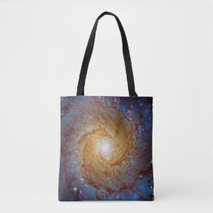 Messier 74 Spiral Galaxy Outer Space Photo Tote Bag