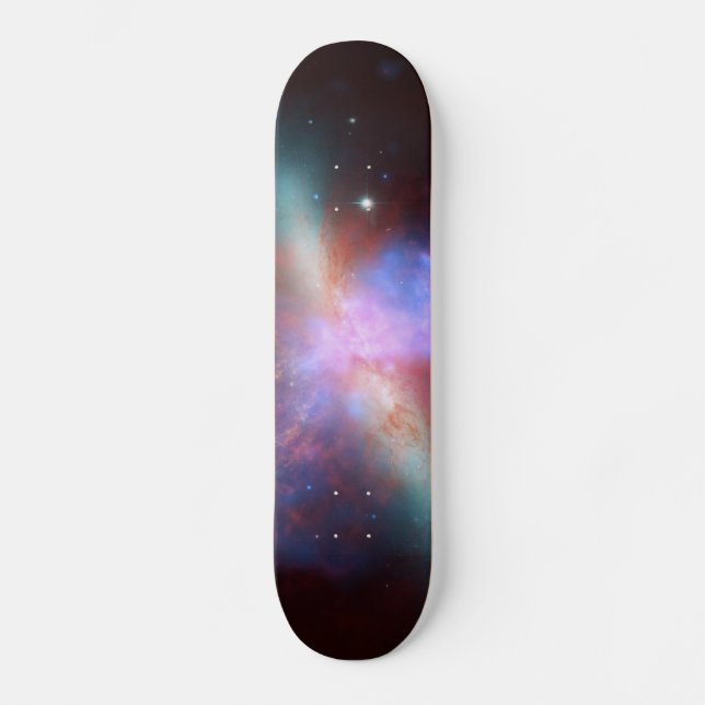 Messier 82 NGC 3034 Cigar Galaxy M82 Composite Skateboard (Front)