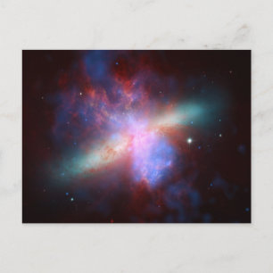 Messier 82 Space Galaxy Postcard