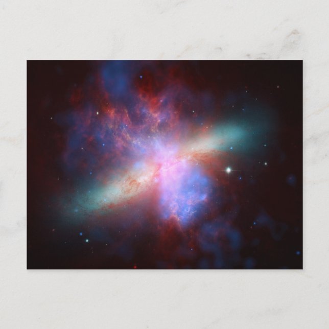 Messier 82 Space Galaxy Postcard (Front)