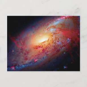Messier M106 Spiral Galaxy Outer Space Photo Postcard