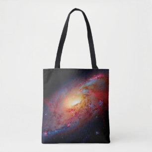 Messier M106 Spiral Galaxy Outer Space Photo Tote Bag