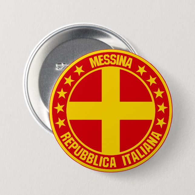 Messina                                            7.5 cm round badge (Front & Back)