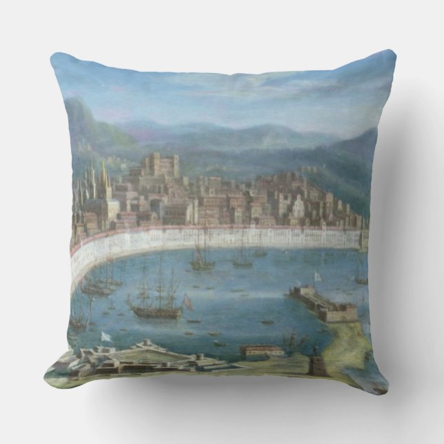 Messina - a Panoramic View of the Port Cushion (Front)