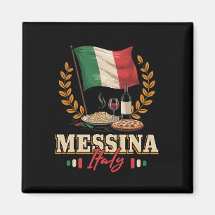 Messina Italy Souvenir Messina Vacation Italian Fl Magnet