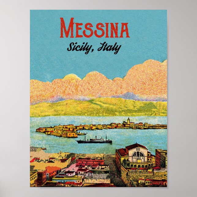 Messina, Sicily, Italy Poster (Front)