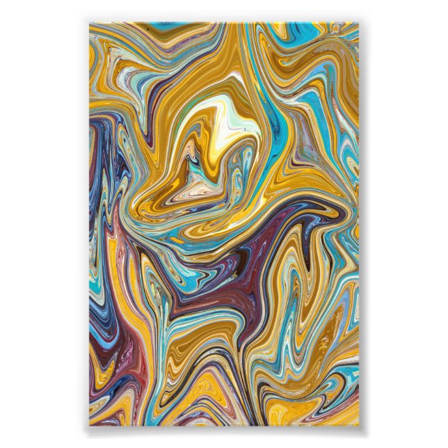 Messy Abstract Painting | Best abstract art Photo Print (Front)