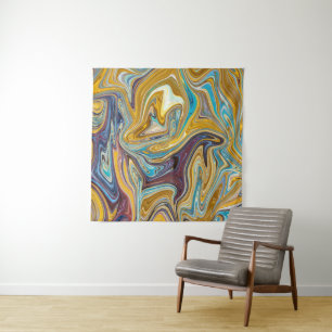 Messy Abstract Painting   Best abstract art Tapestry
