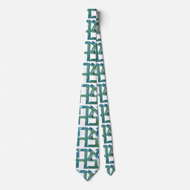 Messy Ahava Art Necktie  (Front)
