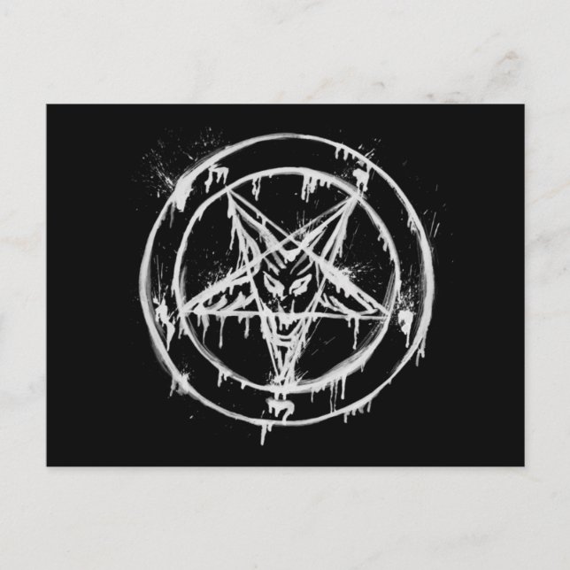 Messy Baphomet Postcards (Front)