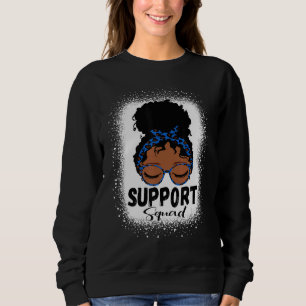 Messy Bun Blue Diabetes Type 1 Awareness Warrior S Sweatshirt
