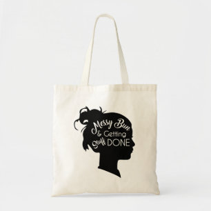 Messy Bun Budget Tote Bag
