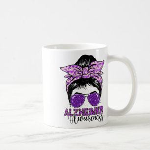 Messy Bun Heimerheimer Awareness Tee Mum Grandma H Coffee Mug