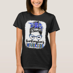 Messy Bun Huntington's Disease Warrior T-Shirt