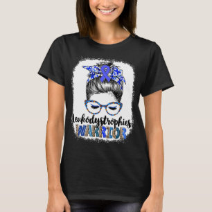 Messy Bun Leukodystrophies Warrior T-Shirt