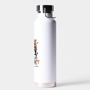 Messy Bun Pharmacy Technician Halloween Party Water Bottle