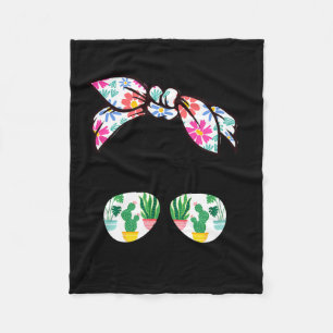 Messy bun plant mama mom life plants &amp; flowers fleece blanket