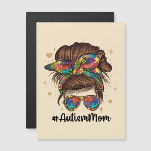 Messy Bun Proud Autism Mum