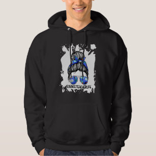 Messy Bun Science Teacher 1st Day Of School Women Hoodie