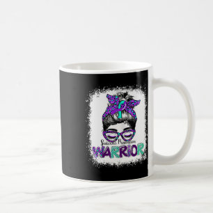 Messy Bun Suicide Prevention Warrior Awareness Rib Coffee Mug