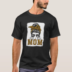 Messy Bun Track Field Mum Running Lover Runner Mot T-Shirt