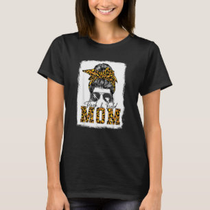 Messy Bun Track Field Mum Running Runner Mothers T-Shirt