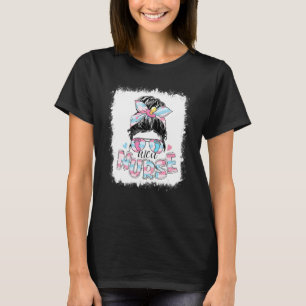 Messy Bun Women Sunglasses Nicu Nurse T-Shirt