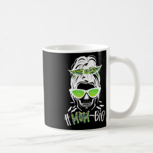 Messy Bun Zombie Mum Fun Halloween Costume Skull Coffee Mug