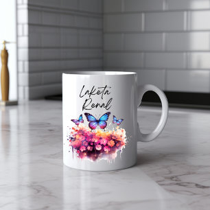 Messy Butterfly Watercolor Mug