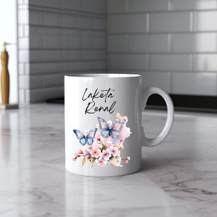Messy Butterfly Watercolor Mug
