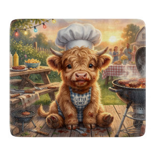 Messy Grilling Highland cow Cutting Board