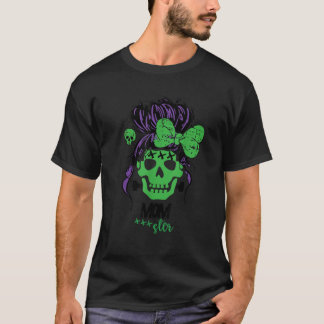 Messy Hair Bun Monster  T-Shirt