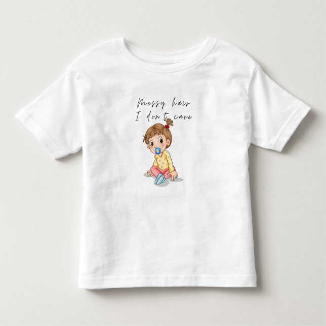 Messy hair toddler T-Shirt (Front)