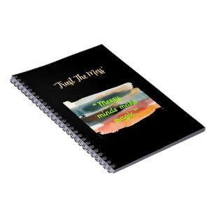 Messy Minds Make Magic Artistic Brushstroke Notebook