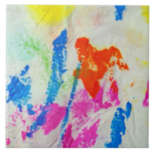 Messy Paint Ceramic Tile