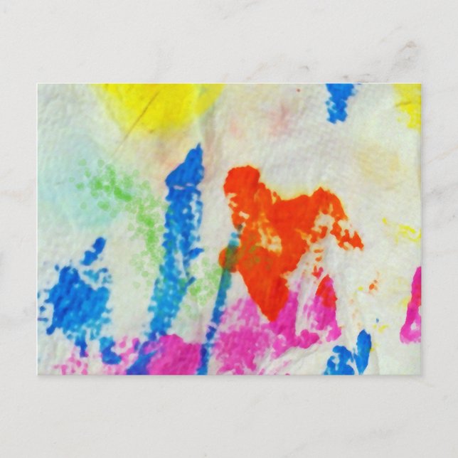 Messy Paint Postcard (Front)