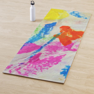 Messy Paint Yoga Mat