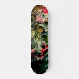Messy Palette Cool Abstract Pattern Skateboard