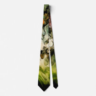 Messy Palette Cool Abstract Pattern Tie