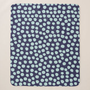 Messy polka dots, trendy ink pattern. sherpa blanket