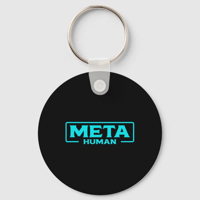 Meta Human Metaverse Vr Virtual Reality Gamer  Key Ring (Front)