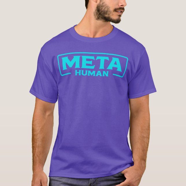 Meta Human Metaverse VR Virtual Reality Player ret T-Shirt (Front)