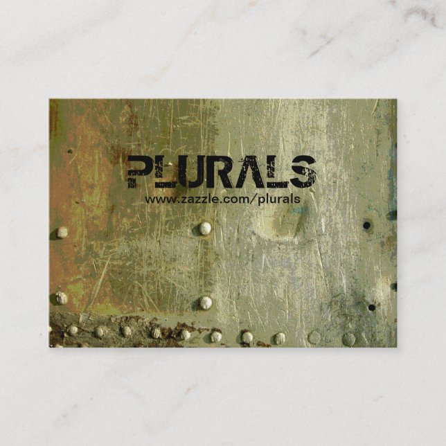 METAL 2 BUSINESS CARD (Front)