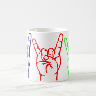 Metal 3 Colour Horn Mug