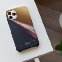 Metal 3-D Monogram  Pink and Gold