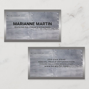 Metal Aluminium   Sheet Metal Rivets Business Card